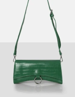 PUBLIC DESIRE - THE KEMI GREEN ARCHED CROSSBODY MINI HANDBAG