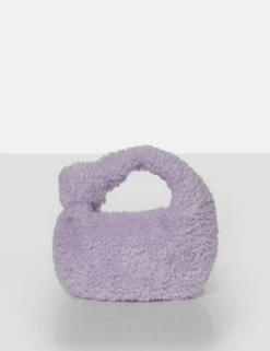 PUBLIC DESIRE - THE LYRA LILAC FLUFFY MINI HANDBAG