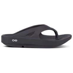 Beautiful Shoes 47 OOFOS OOriginal Black Sandal (Unisex)