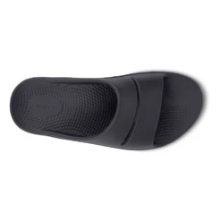 OOFOS OOahh Black Slide (Unisex) -Beautiful Shoes 1100BLK 6