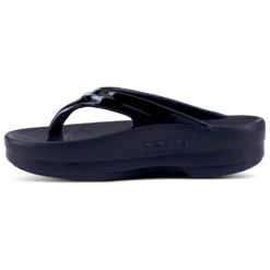 OOFOS OOmega OOlala Black Sandal (Women's) -Beautiful Shoes 1410BLACK 4