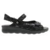 Wolky Pichu Black Circles Sandal (Women's) -Beautiful Shoes 189012000