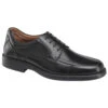 Johnston & Murphy Stanton Moc Toe In Black Calfskin (Men's) -Beautiful Shoes 207085 1