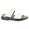 Naot Vesta Slide Sandal Soft White Leather (Women's) -Beautiful Shoes 25010H63