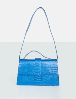 PUBLIC DESIRE - GARDA COBALT MATTE BLUE CROC