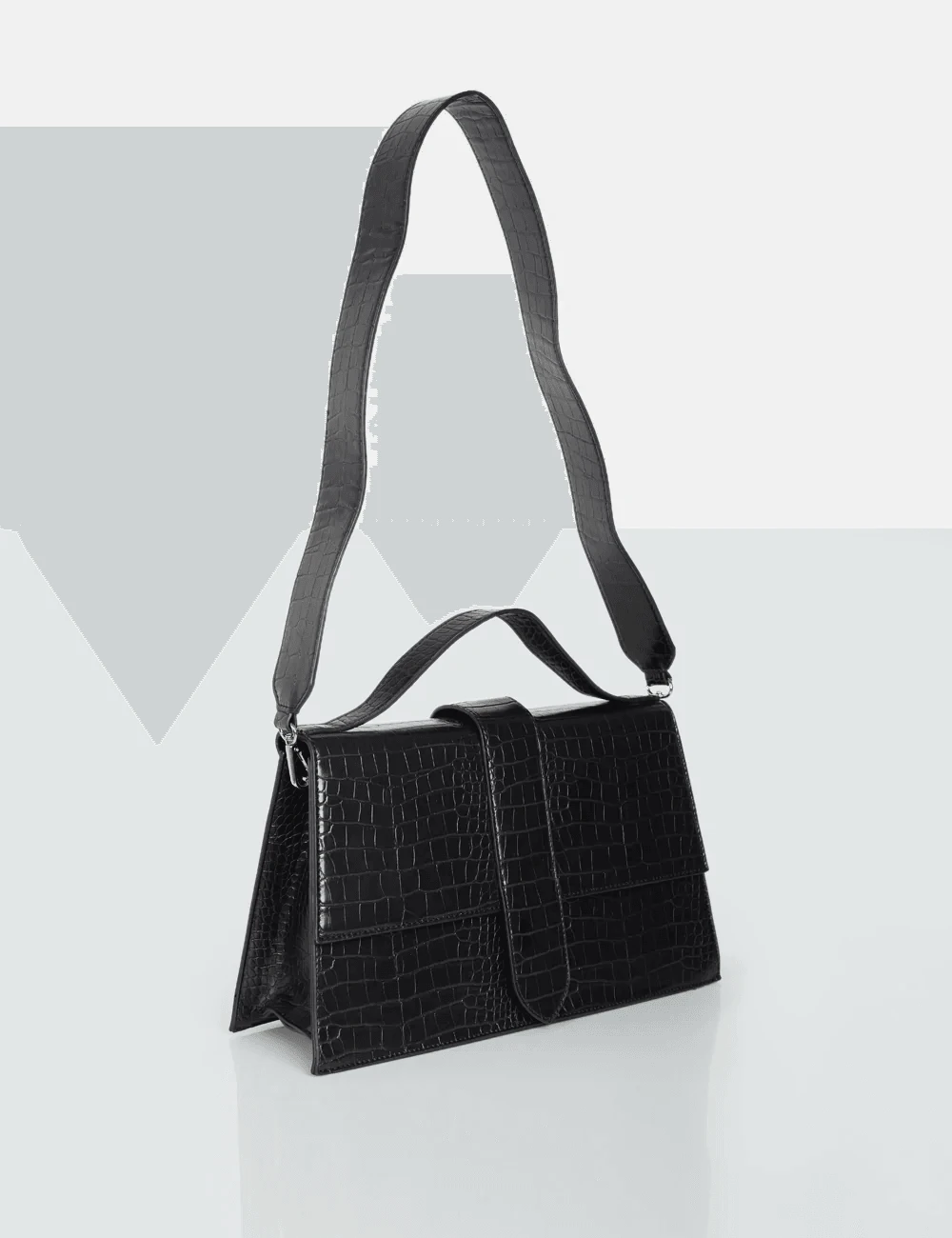 PUBLIC DESIRE - GARDA BLACK MATTE CROC 5 PUBLIC DESIRE - GARDA BLACK MATTE CROC - Image 3