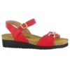 Naot Aubrey Sandal Kiss Red Leather (Women's) -Beautiful Shoes 4472C60