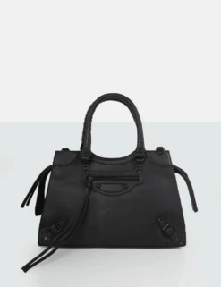 PUBLIC DESIRE - WILLA BLACK MATTE CROC