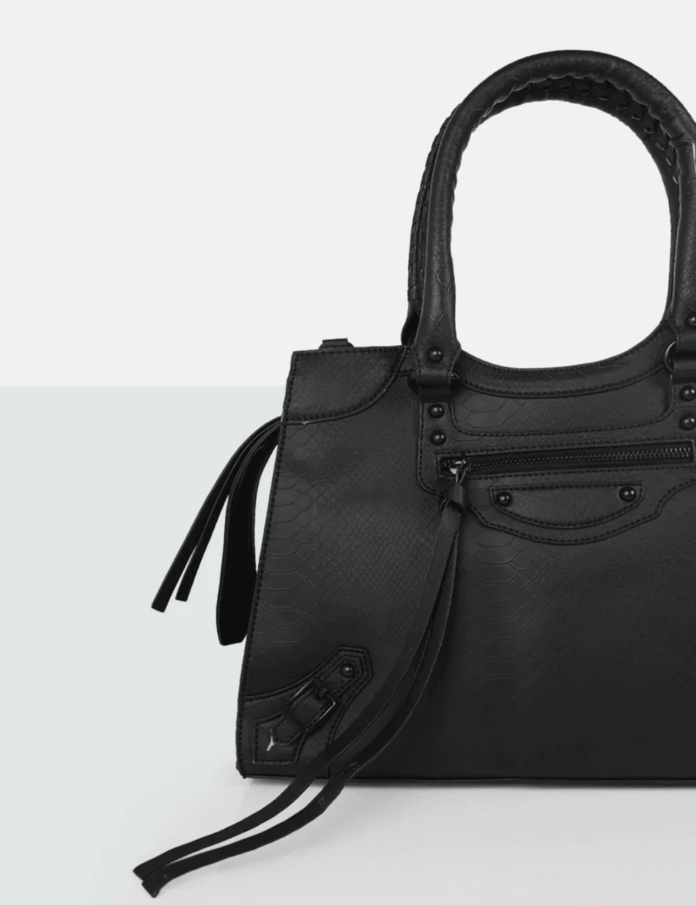 PUBLIC DESIRE - WILLA BLACK MATTE CROC 4 PUBLIC DESIRE - WILLA BLACK MATTE CROC - Image 2