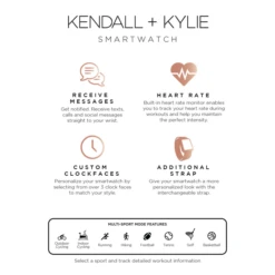 KENDALL + KYLIE: SMARTWATCH WITH ROSE GOLD & MERLOT/BLUSH STRAPS -Beautiful Shoes 900109R 42 O13 05