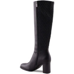 AquaDiva Tessa Waterproof Boot Black (Women's) -Beautiful Shoes AD1256BLK 1