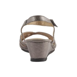 David Tate Admire Pewter Wedge Heel (Women's) -Beautiful Shoes ADMIREPWT 3