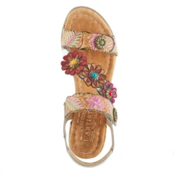 L'Artiste By Spring Step Aromas Sandal White Multi Leather (Women's) 9 L'Artiste By Spring Step Aromas Sandal White Multi Leather (Women's) -Beautiful Shoes AROMASW 3