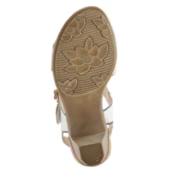 L'Artiste By Spring Step Aromas Sandal White Multi Leather (Women's) 11 L'Artiste By Spring Step Aromas Sandal White Multi Leather (Women's) -Beautiful Shoes AROMASW 5