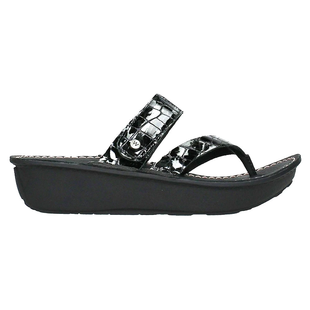 Wolky Tahiti Sandal Anthracite Croc (Women's) 3 Wolky Tahiti Sandal Anthracite Croc (Women's)