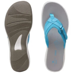Clarks Breeze Sea Sandal Aqua (Women's) -Beautiful Shoes Aqu 6