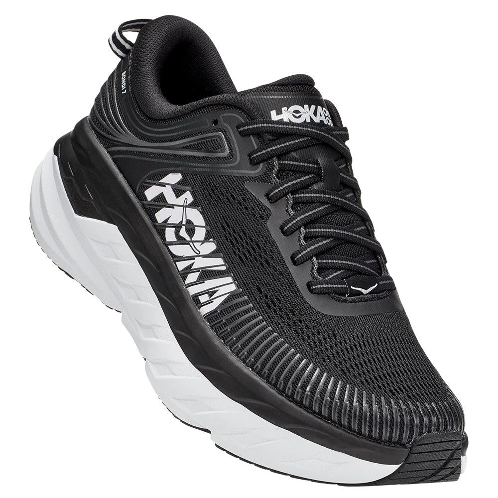 Hoka One One Hoka Bondi 7 Black/White (Women's) 4 Hoka One One Hoka Bondi 7 Black/White (Women's) - Image 2
