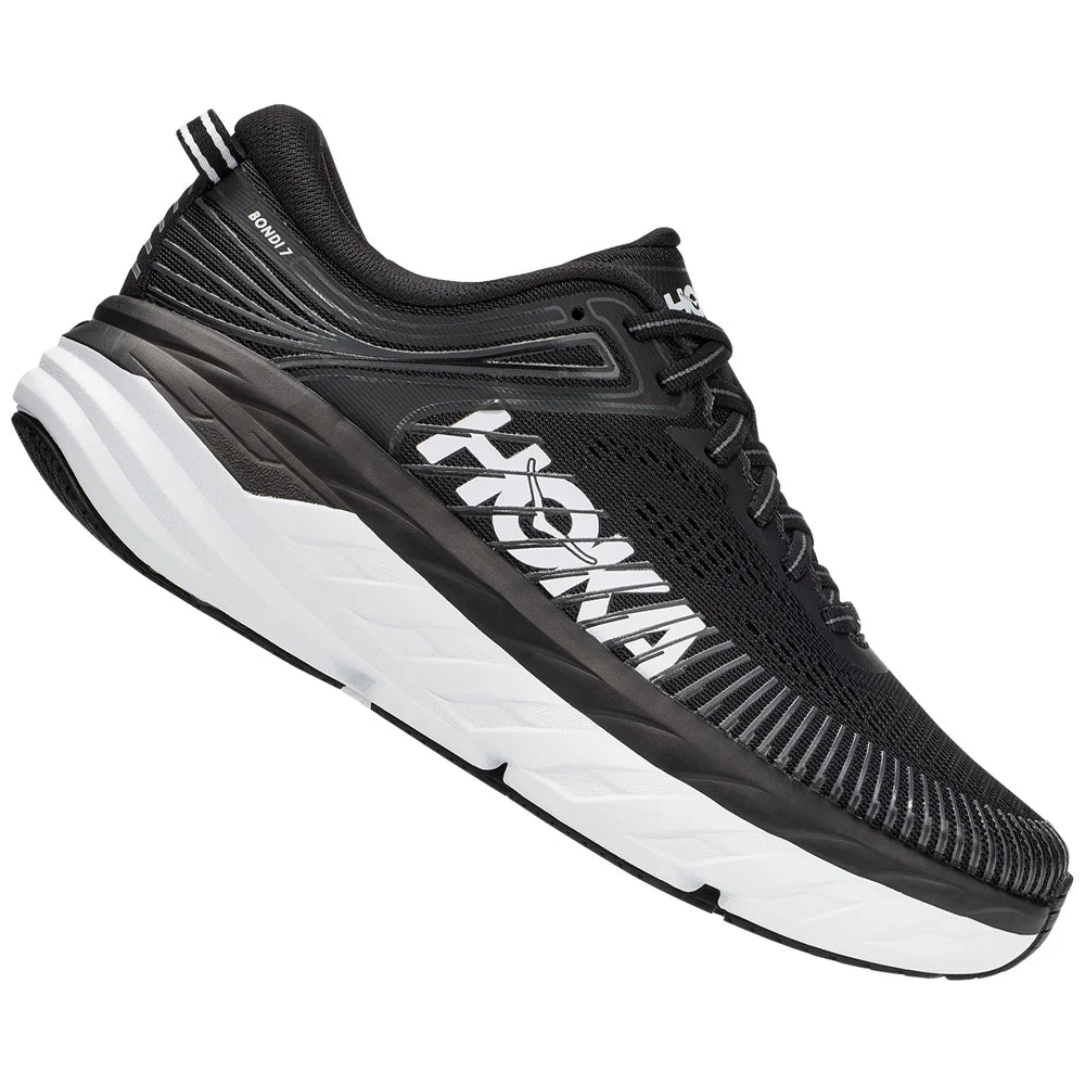 Hoka One One Hoka Bondi 7 Black/White (Women's) 6 Hoka One One Hoka Bondi 7 Black/White (Women's) - Image 4