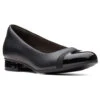 Clarks Juliet Monte Slip-On Black Leather (Women's) -Beautiful Shoes Blk 1 cdc87105 e6e1 4998 a97e 16bd8870fb4b