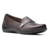 Clarks Cora Daisy Loafer Brown Tumbled Leather (Women's) -Beautiful Shoes Brn 2 3968a6fc dae0 4399 986d 7bea99bf4bf2