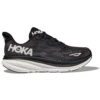Hoka One One Hoka Clifton 9 Running Shoe Black/White (Women's) -Beautiful Shoes CLIFTON9BWHT W 1