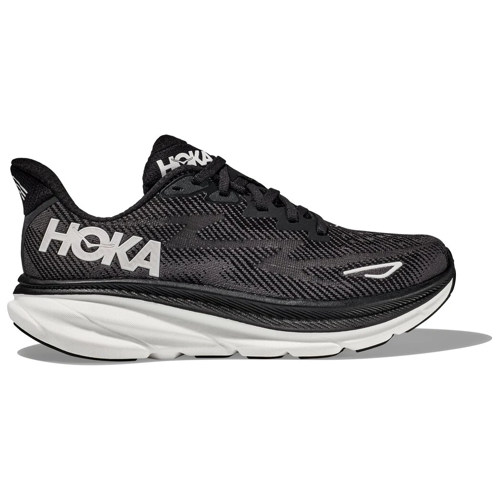 Hoka One One Hoka Clifton 9 Running Shoe Black/White (Women's) 3 Hoka One One Hoka Clifton 9 Running Shoe Black/White (Women's)