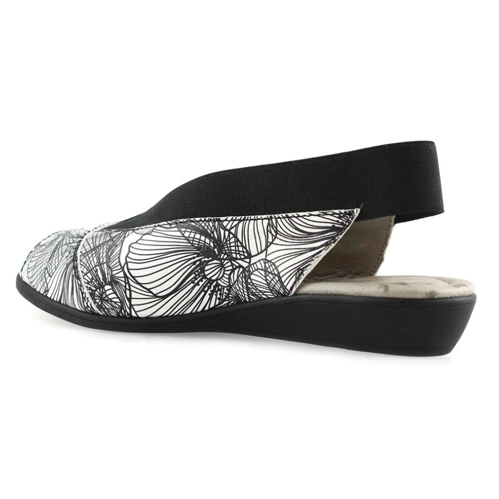 Cloud Footwear Caliber Black Flower Slingback Sandal (Women's) 4 Cloud Footwear Caliber Black Flower Slingback Sandal (Women's) - Image 2