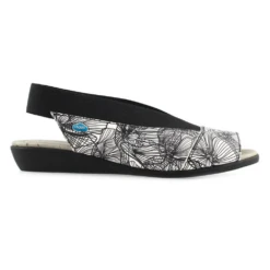 Cloud Footwear Caliber Black Flower Slingback Sandal (Women's) 13 Cloud Footwear Caliber Black Flower Slingback Sandal (Women's) -Beautiful Shoes CaliberBlackFlower 5