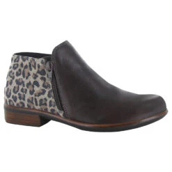 Naot Helm Bootie Cheetah Brown (Women's)