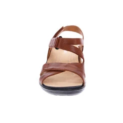 Revere Zanzibar Sandal Cognac (Women's) -Beautiful Shoes Cog 4
