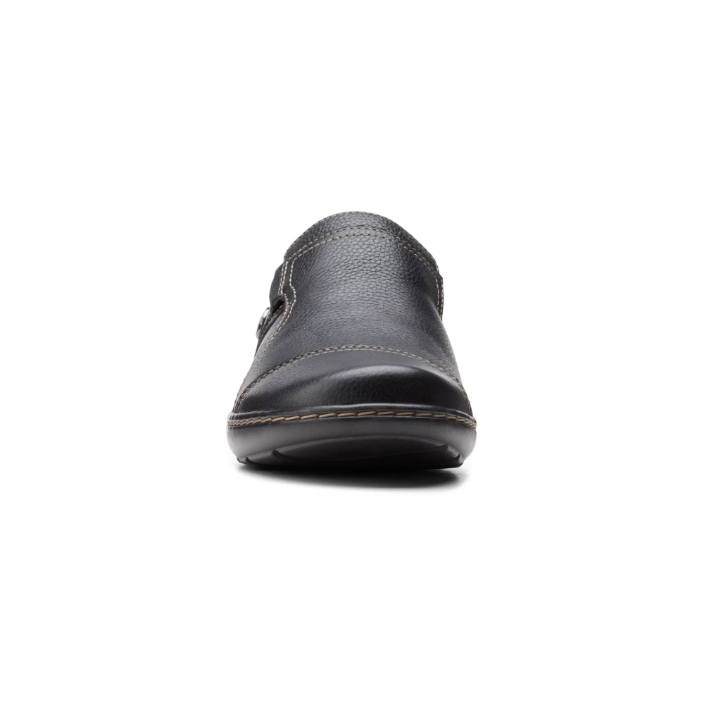 Clarks Cora Poppy Black Leather Slip-On (Women's) 7 Clarks Cora Poppy Black Leather Slip-On (Women's) - Image 5