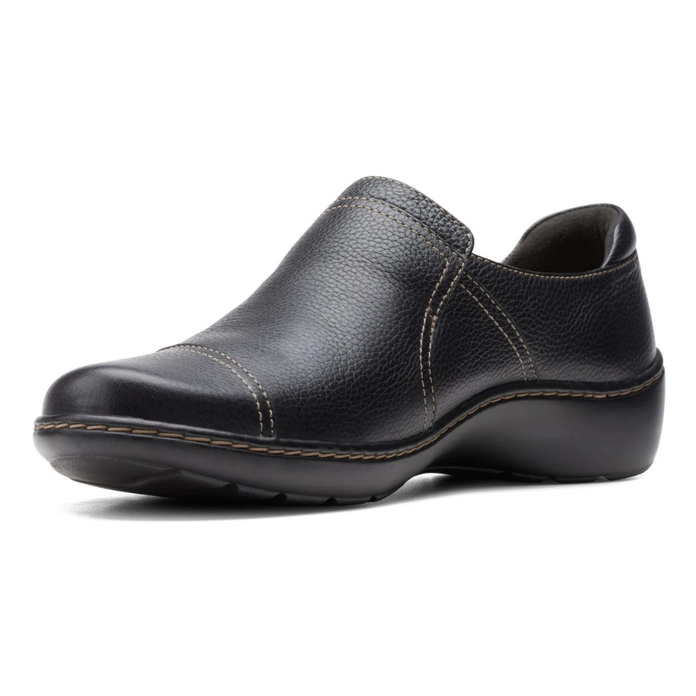 Clarks Cora Poppy Black Leather Slip-On (Women's) 6 Clarks Cora Poppy Black Leather Slip-On (Women's) - Image 4