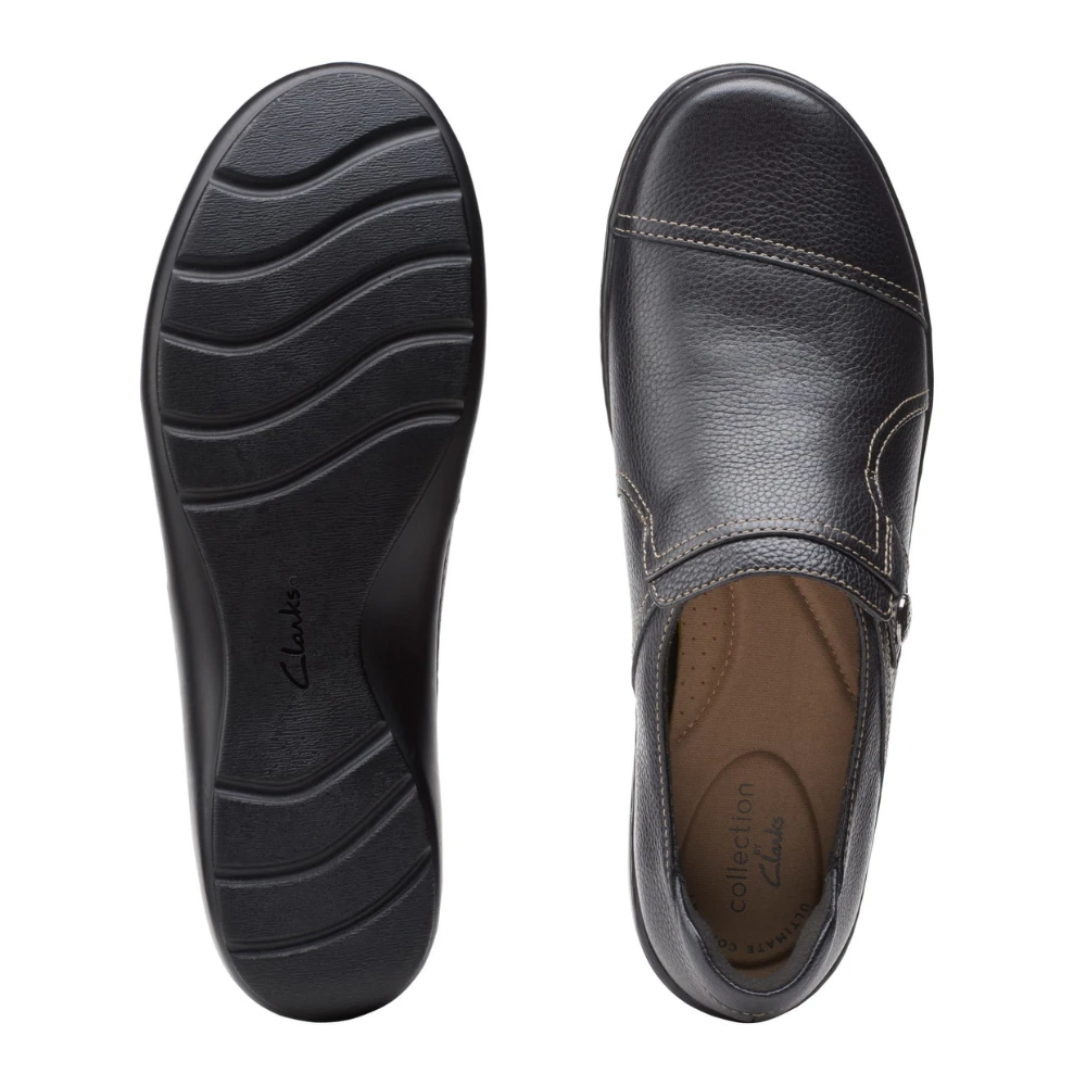 Clarks Cora Poppy Black Leather Slip-On (Women's) 9 Clarks Cora Poppy Black Leather Slip-On (Women's) - Image 7