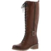 Remonte D1A74-22 Aida Tall Leather Chestnut Boot (Women's) -Beautiful Shoes D1A7422 1