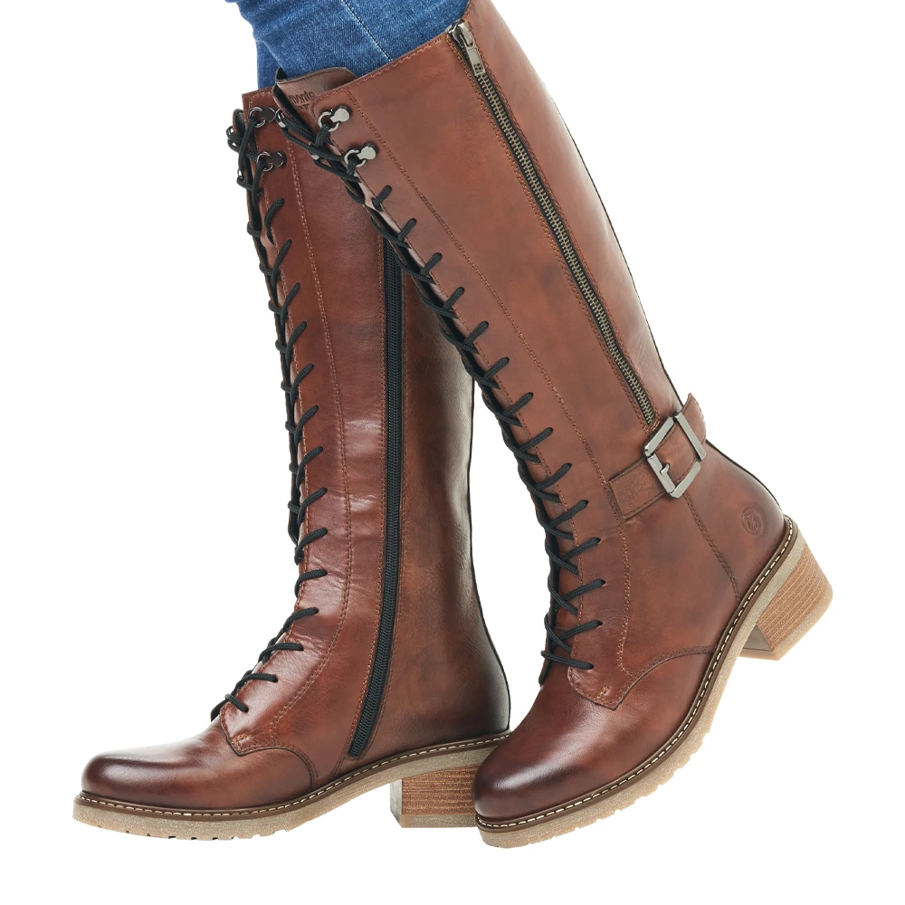 Remonte D1A74-22 Aida Tall Leather Chestnut Boot (Women's) 12 Remonte D1A74-22 Aida Tall Leather Chestnut Boot (Women's) - Image 10