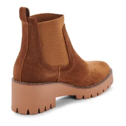 Blondo Dyme Waterproof Chelsea Boot Cognac Suede (Women's) -Beautiful Shoes DYMECOGNAC 4