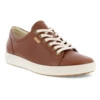 Ecco Soft 7 Cognac Leather Sneaker (Women's) -Beautiful Shoes EccoCogna 2