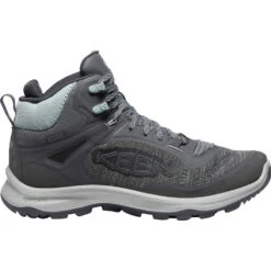 Keen Terradora Flex Mid Waterproof Hiking Boot Magnet/Cloud Blue (Women's) -Beautiful Shoes Gry 3 dd3901ac 7a9d 4687 80ac cf5a8065905a