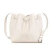 LANCASTER SAC PUR ECRU BAG -Beautiful Shoes LANCASTERBUCKLEWHITE2