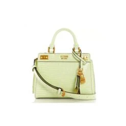 GUESS KATEY MINI LIME CROC BAG
