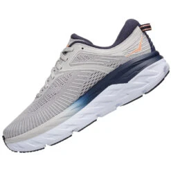 Hoka One One Hoka Bondi 7 Lunar Rock/Black Iris (Women's) -Beautiful Shoes LRBI 2