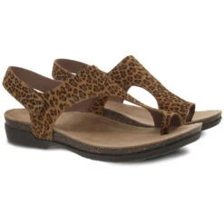 Dansko Reece Sandal Leopard (Women's) -Beautiful Shoes Leo 3