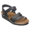 Naot Kayla Sandal Black Leather (Women's) -Beautiful Shoes MAR00895
