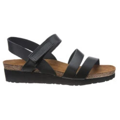 Naot Kayla Sandal Black Leather (Women's) -Beautiful Shoes MAR00895C