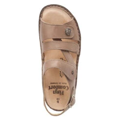 Finn Comfort Gomera Sandal Taupe Equipe (Women's) -Beautiful Shoes MAR01001D