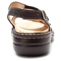 Finn Comfort Gomera Sandal Black Plisseelight (Women's) -Beautiful Shoes MAR01698B
