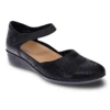 Revere Osaka Black Lizard Mary Jane Shoe (Women's) -Beautiful Shoes OSAKABLACKL 1