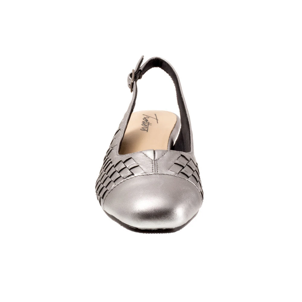 Trotters Dea Woven Slingback Pewter (Women's) 6 Trotters Dea Woven Slingback Pewter (Women's) - Image 4