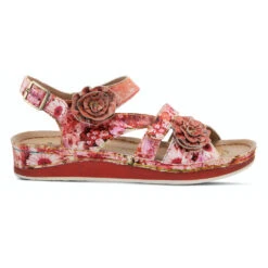 L'Artiste By Spring Step Joelina-Dazi Sandal Red Multi (Women's) -Beautiful Shoes Red 3 c6940ed6 b689 43d0 bc57 dfcfd90b3850