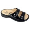 Sabatini Alma Sandal Nero Micro/Naplack (Women's) -Beautiful Shoes S57R T5111